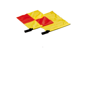 Bandierine per arbitro gioco calcio. Alla coppia.