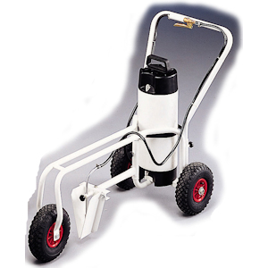 Carrello segnacampo per calcio, a vernice ecologica, manuale