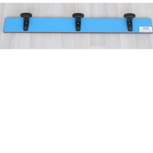 Appendiabiti a parete - tavoletta in laminato - 3 grucce